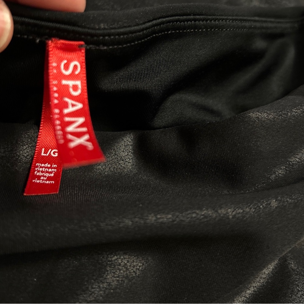 Spanx motto faux leather leggings sz Lg - Picture 7 of 10